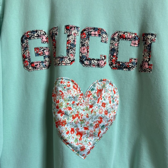 Gucci x Liberty London Graphic Print Sweatshirt Sz. S - Picture 3 of 5